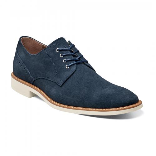 Stacy Adams "Stewart" Navy Suede Shoes 24952